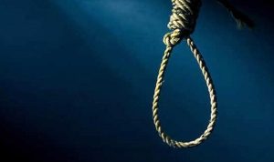 Ilustrasi gantung diri.